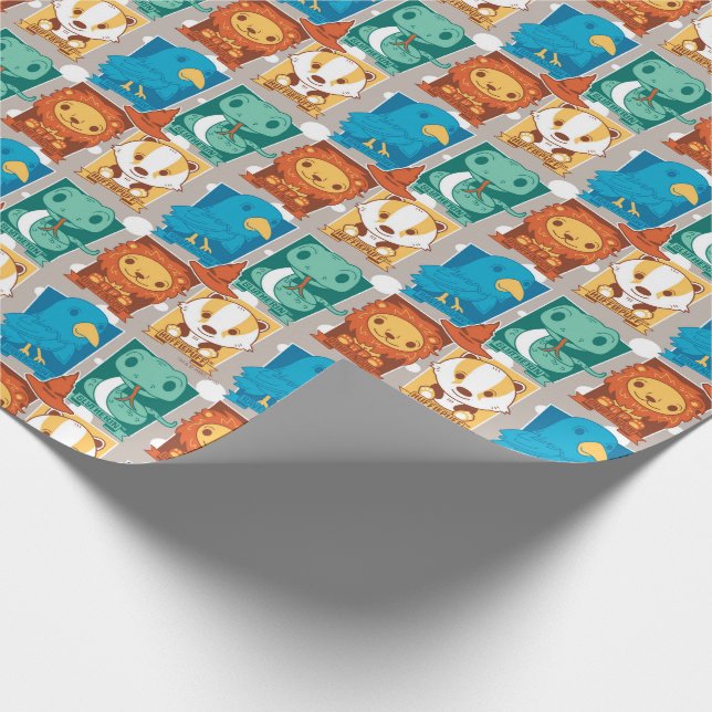 PAPEL DE REGALO HARRY POTTER™ | CASAS DE HOGWARTS™ DE DIBUJOS ANIM (Esquina)