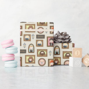 Papel De Regalo HARRY POTTER™ Chibi Picture Frame Pattern