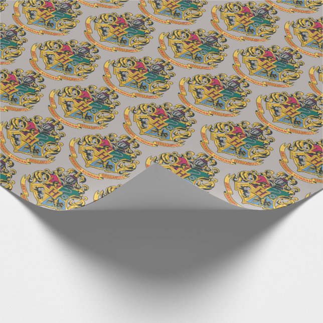 Papel De Regalo Harry Potter | Crest Hogwarts - Color completo (Esquina)