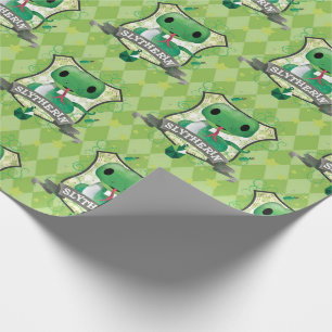 Papel De Regalo Harry Potter   Encantador Escudo SLYTHERIN™