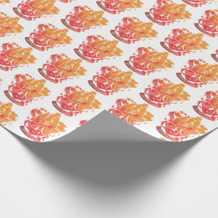 Papel De Regalo Harry Potter   Escudo de Gryffindor - Salpicado