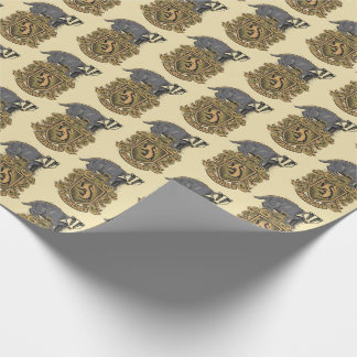 Papel De Regalo Harry Potter | Escudo de Hufflepuff con Badger