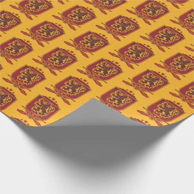 Papel De Regalo Harry Potter | Escudo Gryffindor QUIDDITCH™ (Esquina)