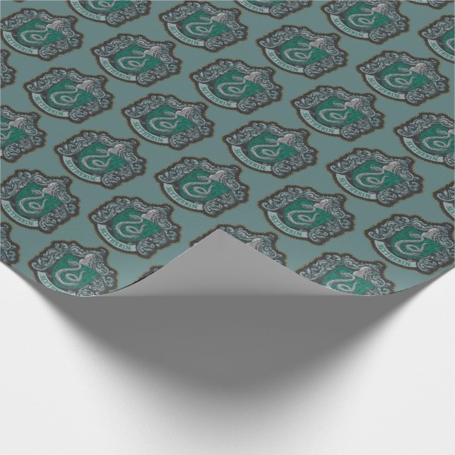 Papel De Regalo Harry Potter | Escudo Retro Mighty Slytherin (Esquina)