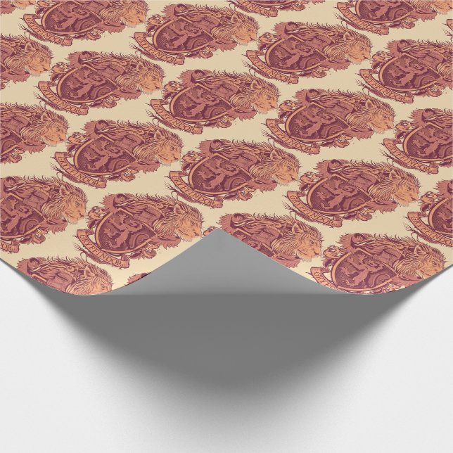 Papel De Regalo Harry Potter | Gryffindor Lion Escudo (Esquina)