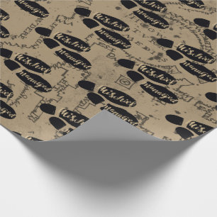 Papel De Regalo Harry Potter   Huellas de mapas ADMINISTRADAS POR 