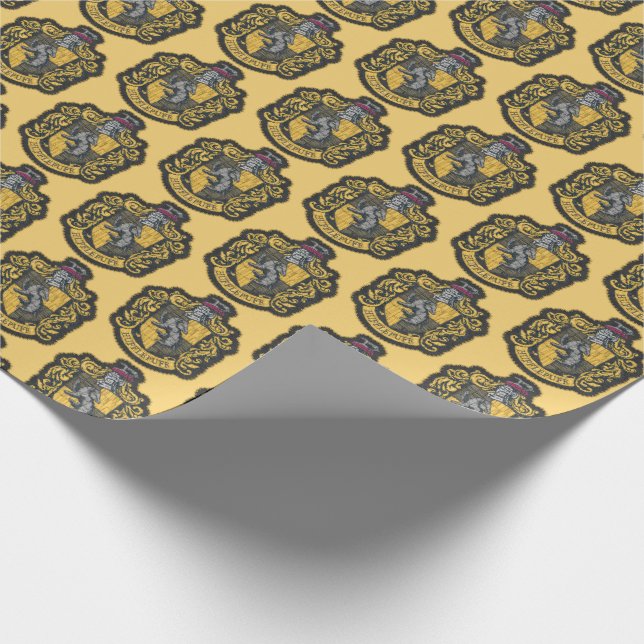 Papel De Regalo Harry Potter | Parche Escudo Hufflepuff (Esquina)