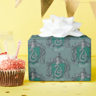 Papel De Regalo Harry Potter | Slytherin Escudo Green