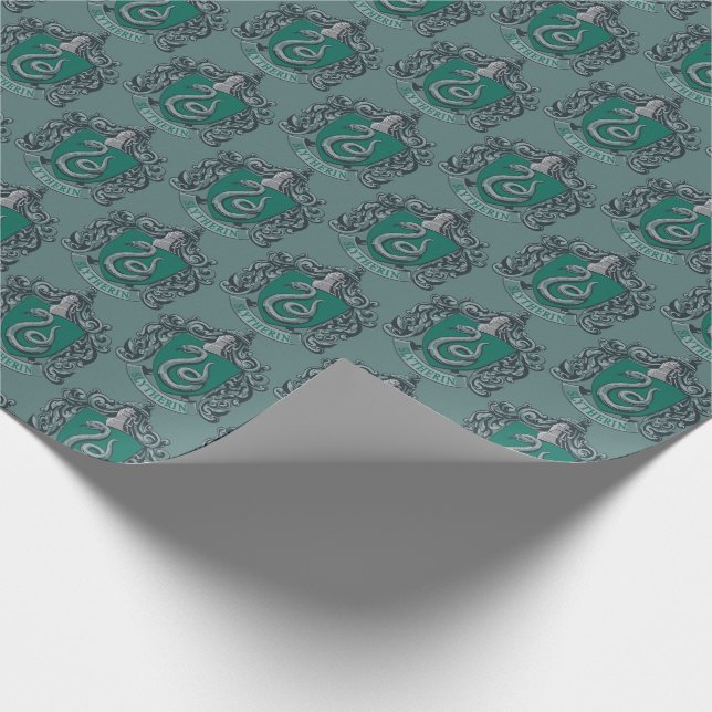 Papel De Regalo Harry Potter | Slytherin Escudo Green (Esquina)