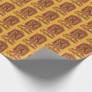 Papel De Regalo Harry Potter   Tarjeta Gryffindor QUIDDITCH™