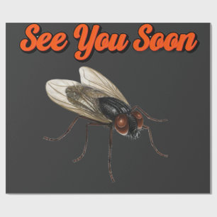 Papel De Regalo Hasta Luego, Mosquito Pequeño – Pegatina Divertida