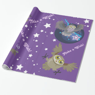 Papel De Regalo ¡Haz un deseo! Lechuzas