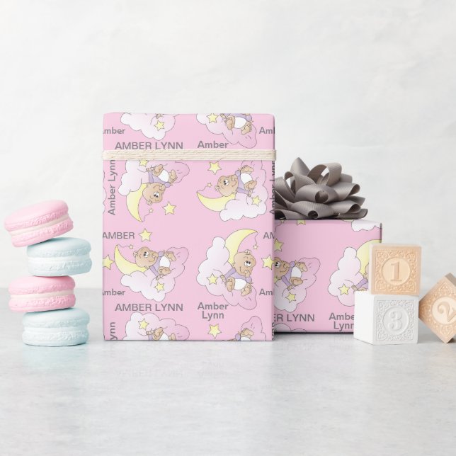 Papel De Regalo Haz una niña deseosa (Baby Shower)