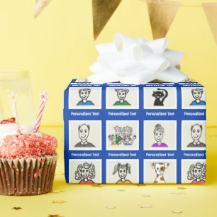 Papel De Regalo Hazlo Tuyo 9 Fotos Familiares Personalizadas Azu