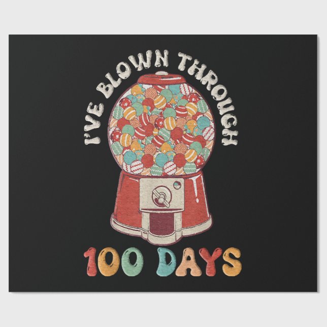 Papel De Regalo He soplado 100 días (Superficie plana)