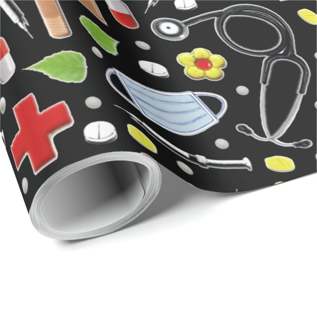 Papel De Regalo Healthcare Gift (Esquina del rollo)