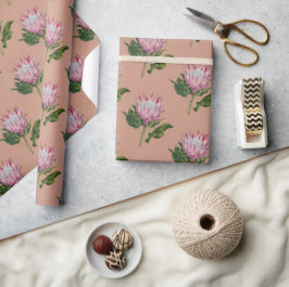 Papel De Regalo Heart of Gondwana, Dawn Pink Wrapping Paper Design