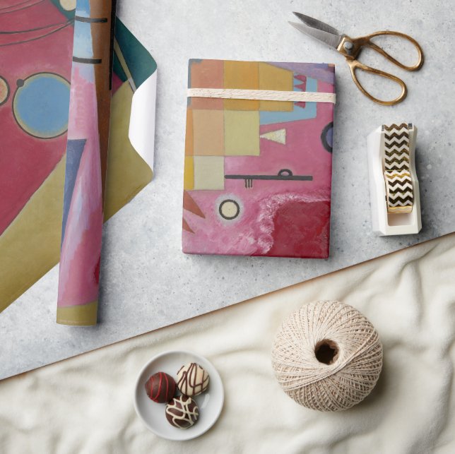 Papel De Regalo Heavy Red by Wassily Kandinsky (Artesanía)