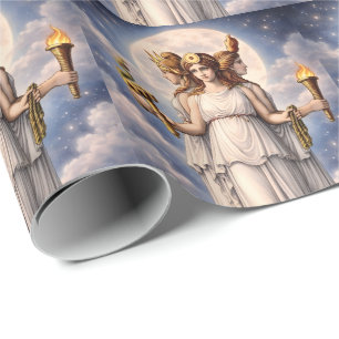 Papel De Regalo Hécate Triple Diosa Arte Celestial de la Luna – mi