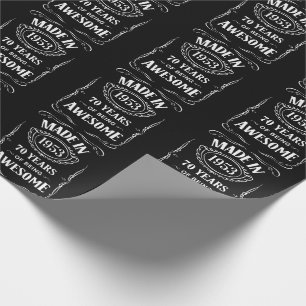 Papel De Regalo Hecho en 1953 70 años de ser impresionante 2023 bd