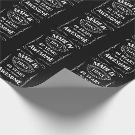 Papel De Regalo Hecho en 1983 40 años de ser impresionante 2023 bd