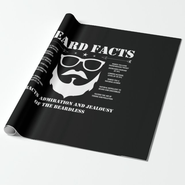 Papel De Regalo Hechos de barba (Desenrollado)