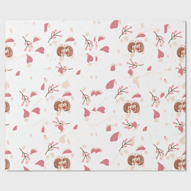 Papel De Regalo Hedgehog Romance (Costura)