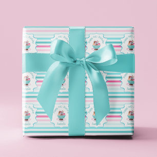 Papel De Regalo Helado de Acuarela Cumpleaños Sundae 