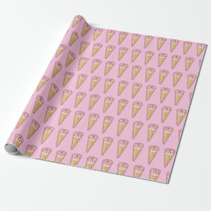 Papel De Regalo Helado de cono de azúcar