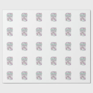 Papel De Regalo Helado de Unicornio Sueño de Unicornio Mono Dulce
