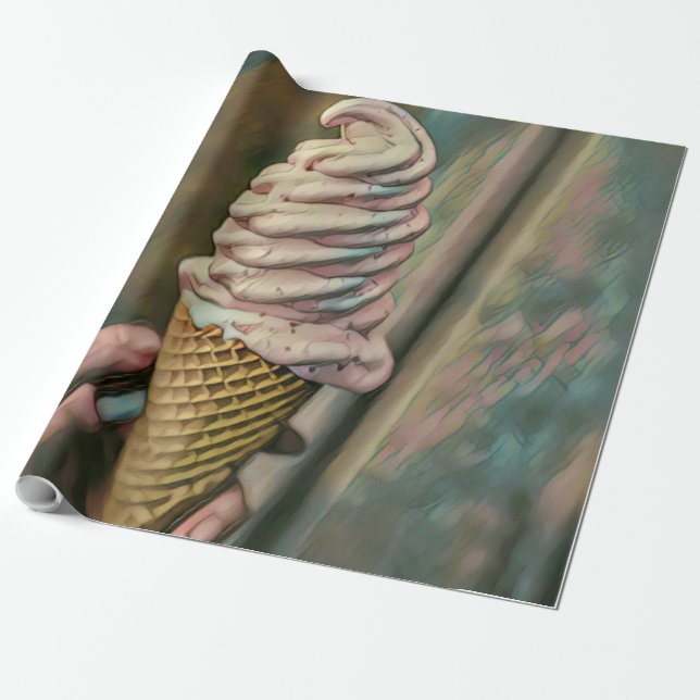 Papel De Regalo helado helado Guay frío (Desenrollado)