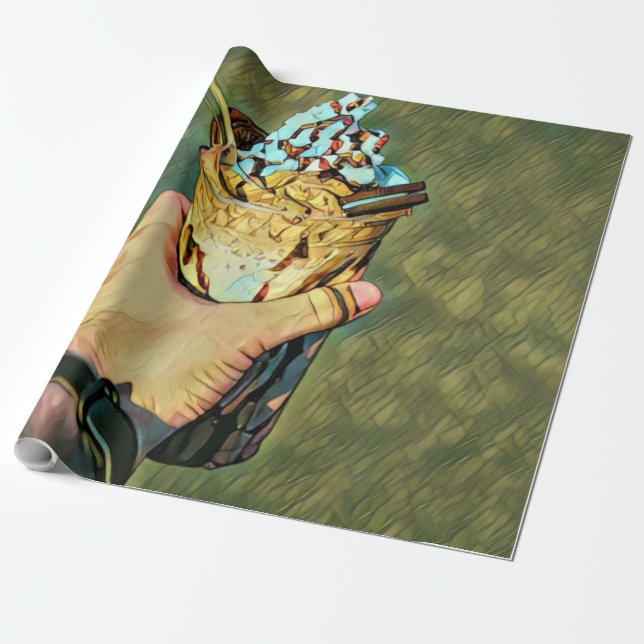 Papel De Regalo helado helado Guay frío (Desenrollado)