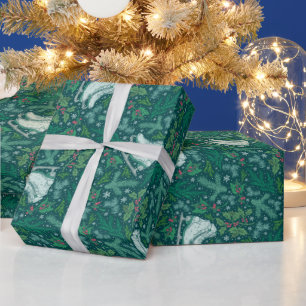 Papel De Regalo Helados, copos de nieve y vacaciones de invierno h