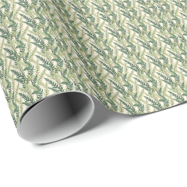 Papel De Regalo Helechos (Esquina del rollo)