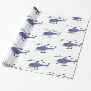 Papel De Regalo Helicóptero de vuelo de corte