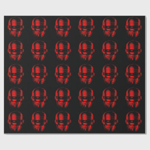 Papel De Regalo Helmet Robot Cop