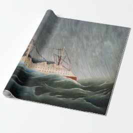 Papel De Regalo Henri Rousseau - El barco en la tempestad