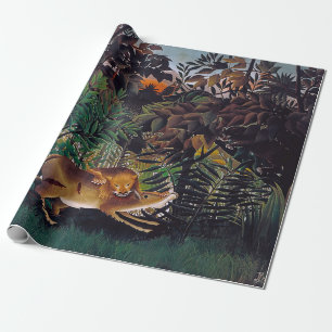 Papel De Regalo Henri Rousseau - El león hambriento