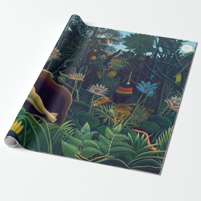 Papel De Regalo Henri Rousseau - El sueño / Le Reve (Desenrollado)