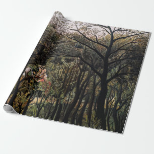 Papel De Regalo Henri Rousseau - Encuentro en el Bosque