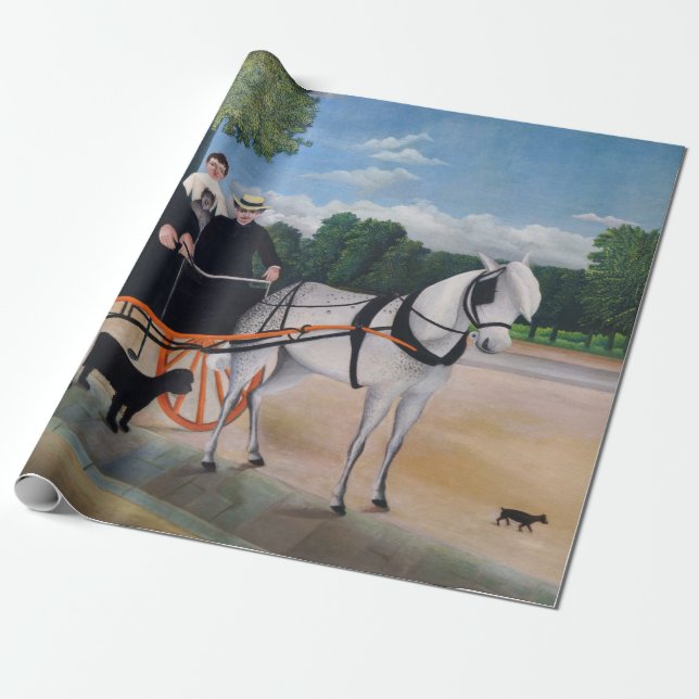 Papel De Regalo Henri Rousseau - La Carriole du pere Junier (Desenrollado)