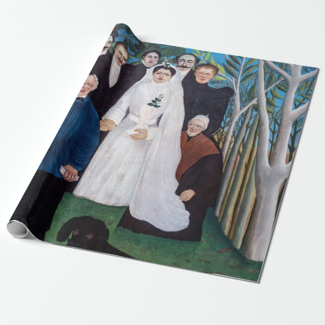 Papel De Regalo Henri Rousseau - La fiesta de la boda (Desenrollado)