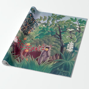 Papel De Regalo Henri Rousseau - Paisaje exótico