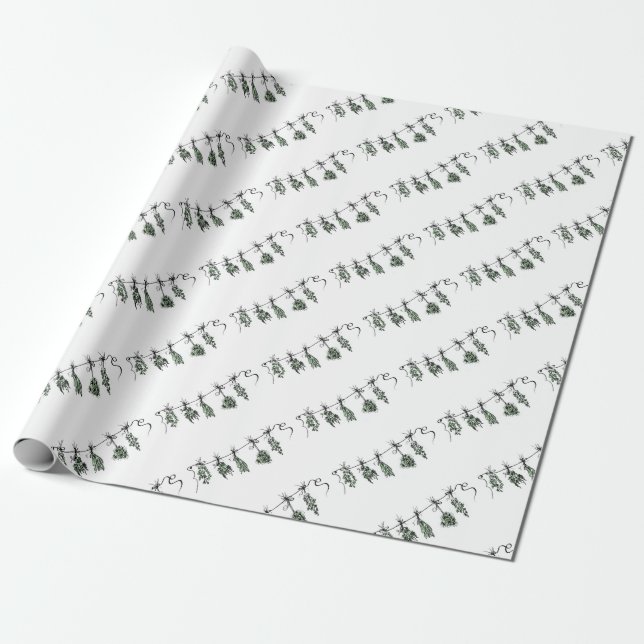 Papel De Regalo Herbs de jardín (Desenrollado)