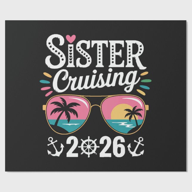 Papel De Regalo Hermana Crucero 2026 (Superficie plana)