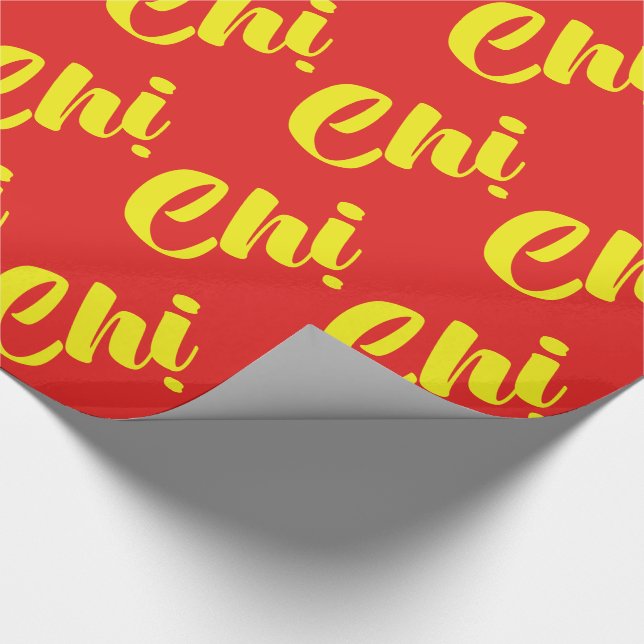 Papel De Regalo Hermana vietnamita - Idioma Chi ~ Tien Viene (Esquina)