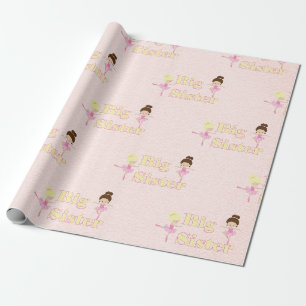 Papel De Regalo Hermanita Bailarina Hermano Aspecto Texturizado