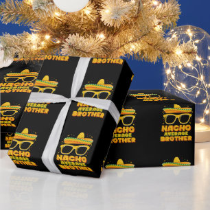 Papel De Regalo Hermano Nacho Promedio Cinco Mayo Familia Pareja
