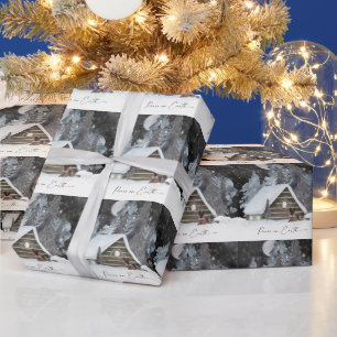 Papel De Regalo Hermosa acuarela de vacaciones de pastores alemane