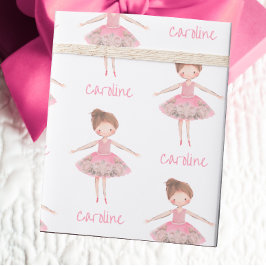Papel De Regalo Hermosa bailarina de ballet Personalizado